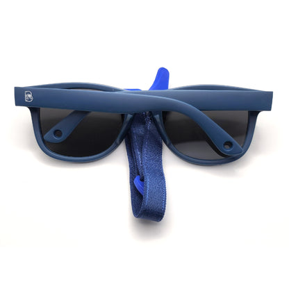 Bprotectedstore Mina Navy Blue Baby Polarized Sunglasses - Cute and Protective Eyewear-Strap