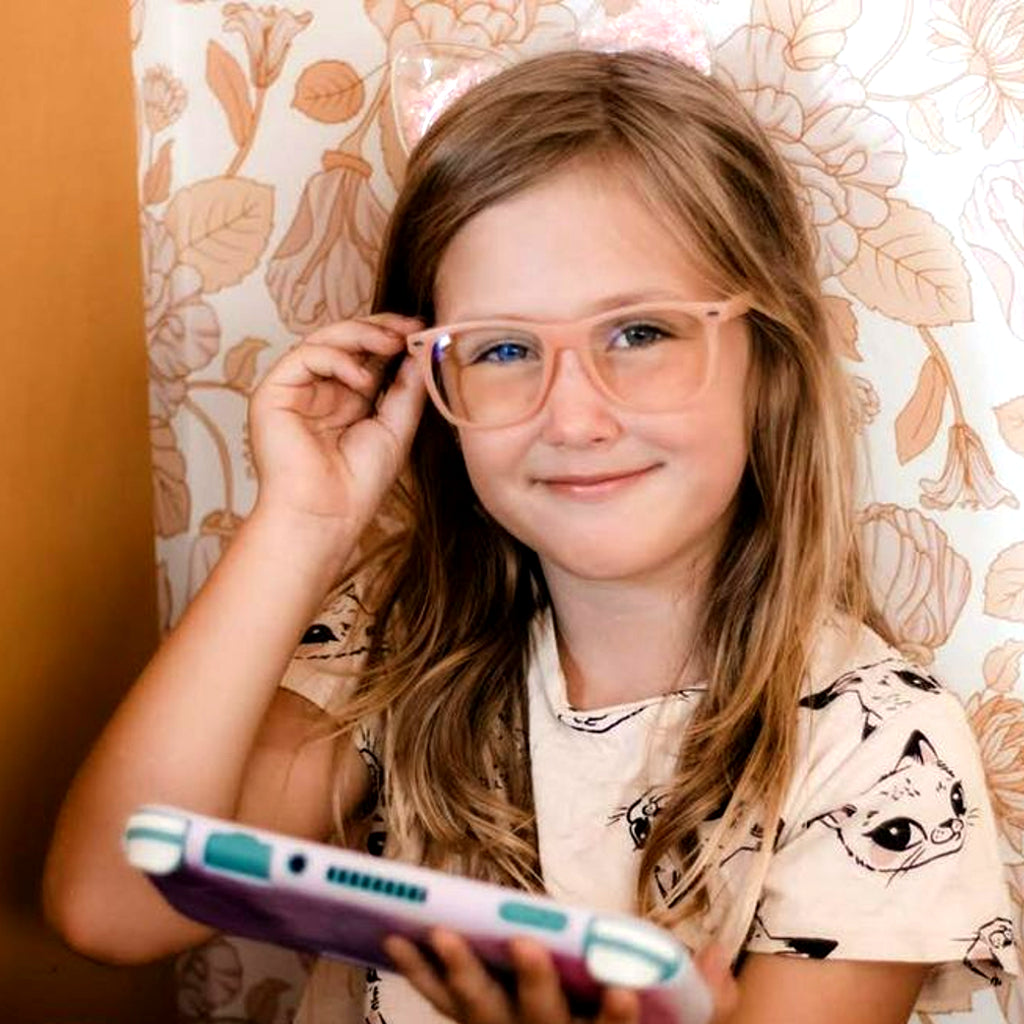 Bprotectedstore Tut Transparent Orange Kids Anti Blue Light Glasses_Lifestyle