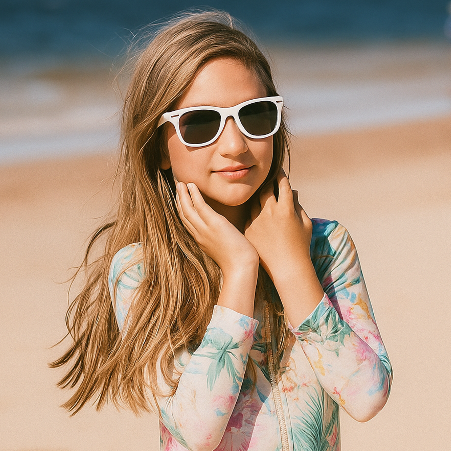 Flex - Children's UV400 Protection Glasses - White