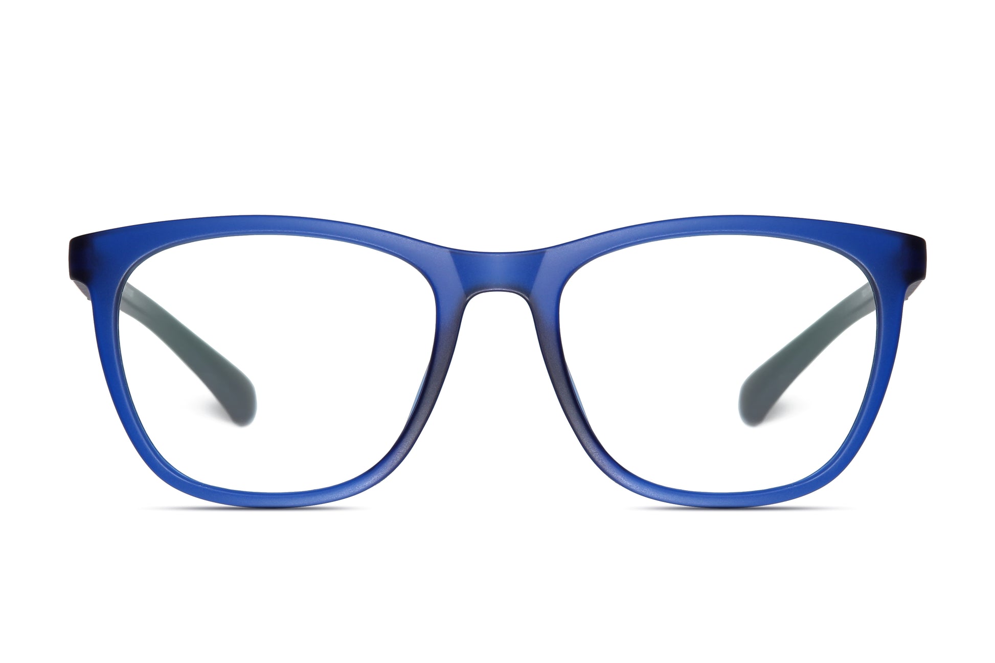 Bprotectedstore Alex Matte Deep Blue Transparent Blue Light Blocking Glasses-Front