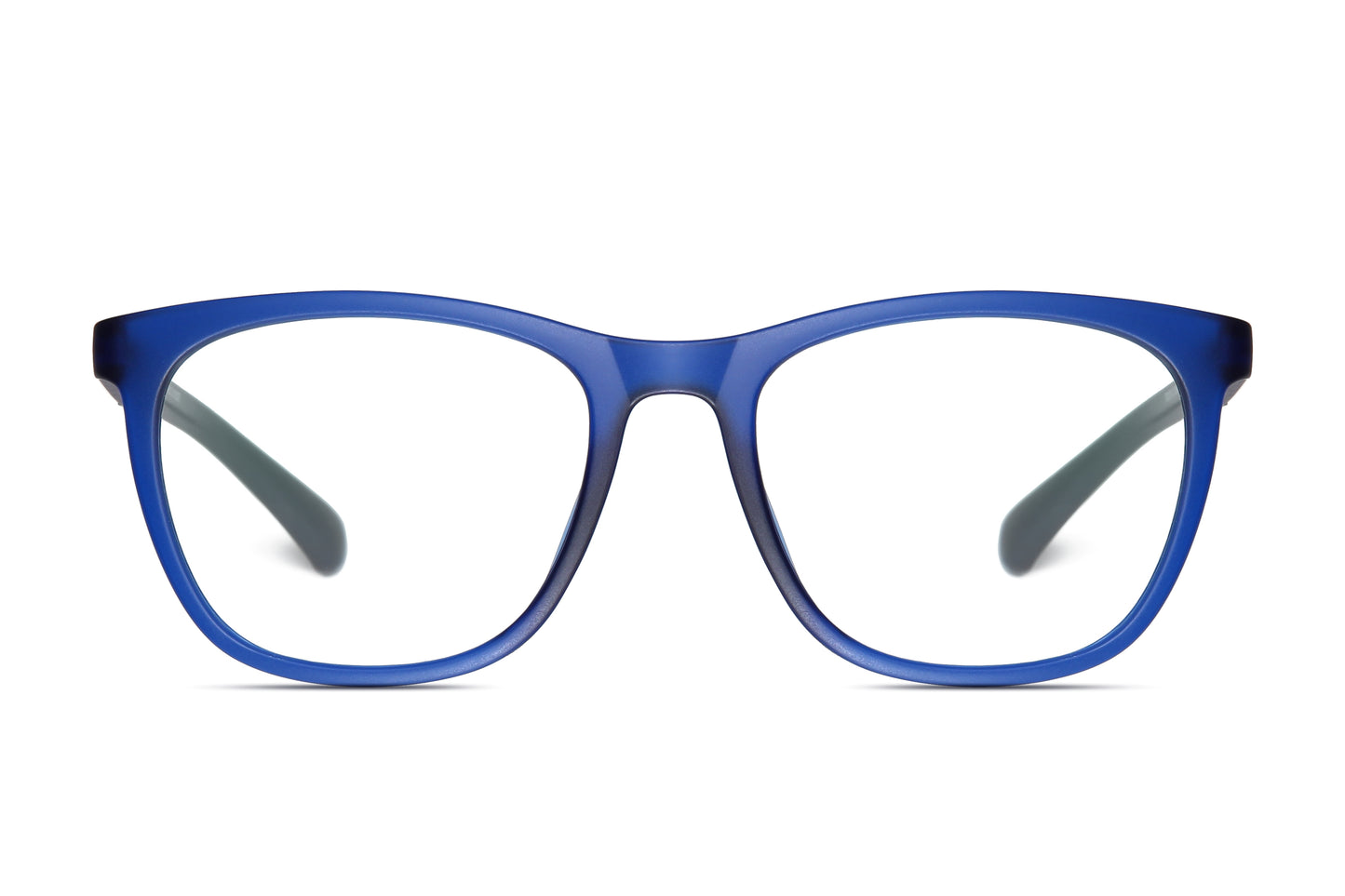 Bprotectedstore Alex Matte Deep Blue Transparent Blue Light Blocking Glasses-Front