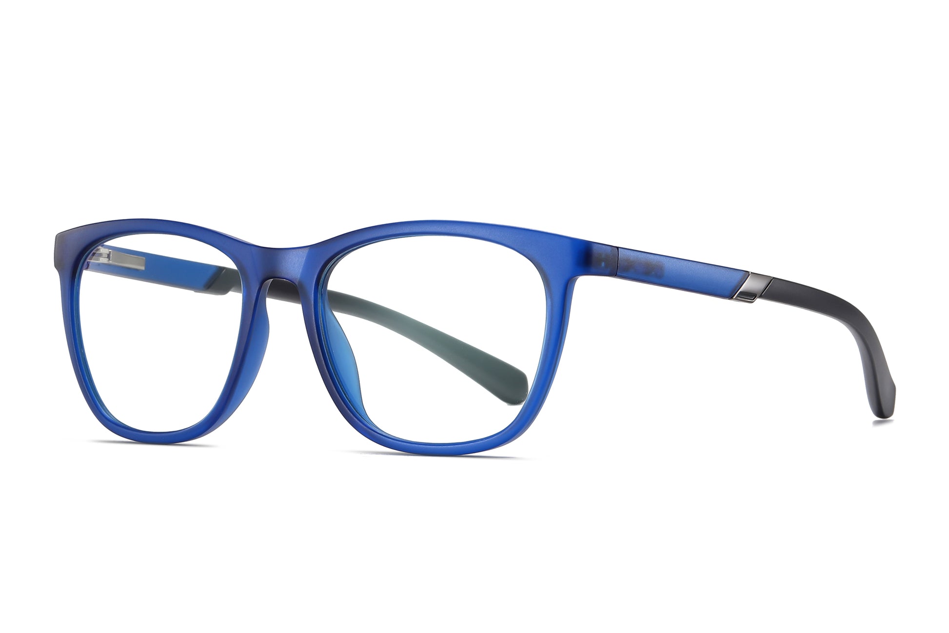 Bprotectedstore Alex Matte Deep Blue Transparent Blue Light Blocking Glasses-Side