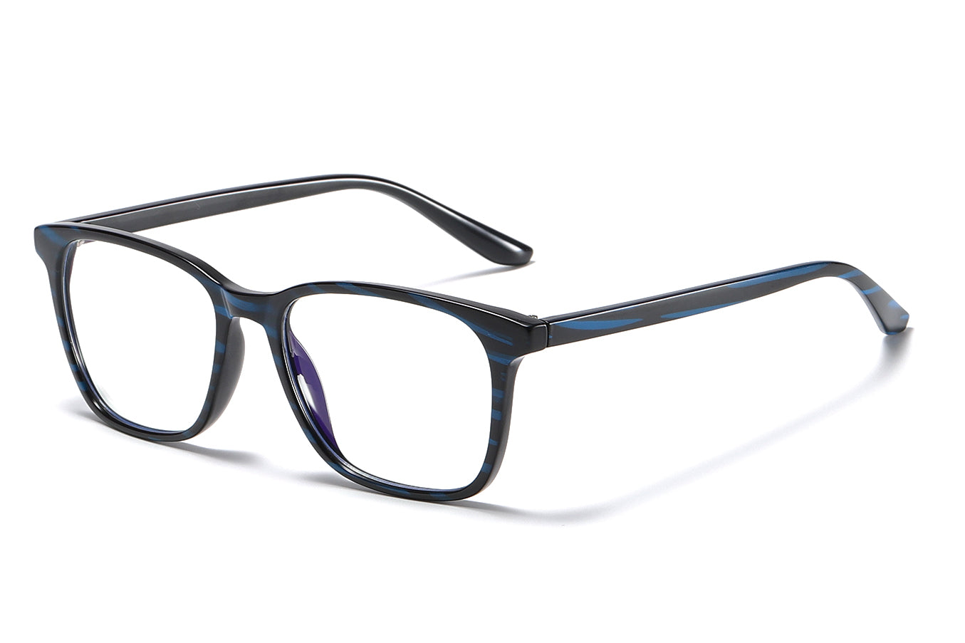 Bprotectedstore BproAB Blue Accent Black Frame Blue Light Filter Computer Glasses-Side