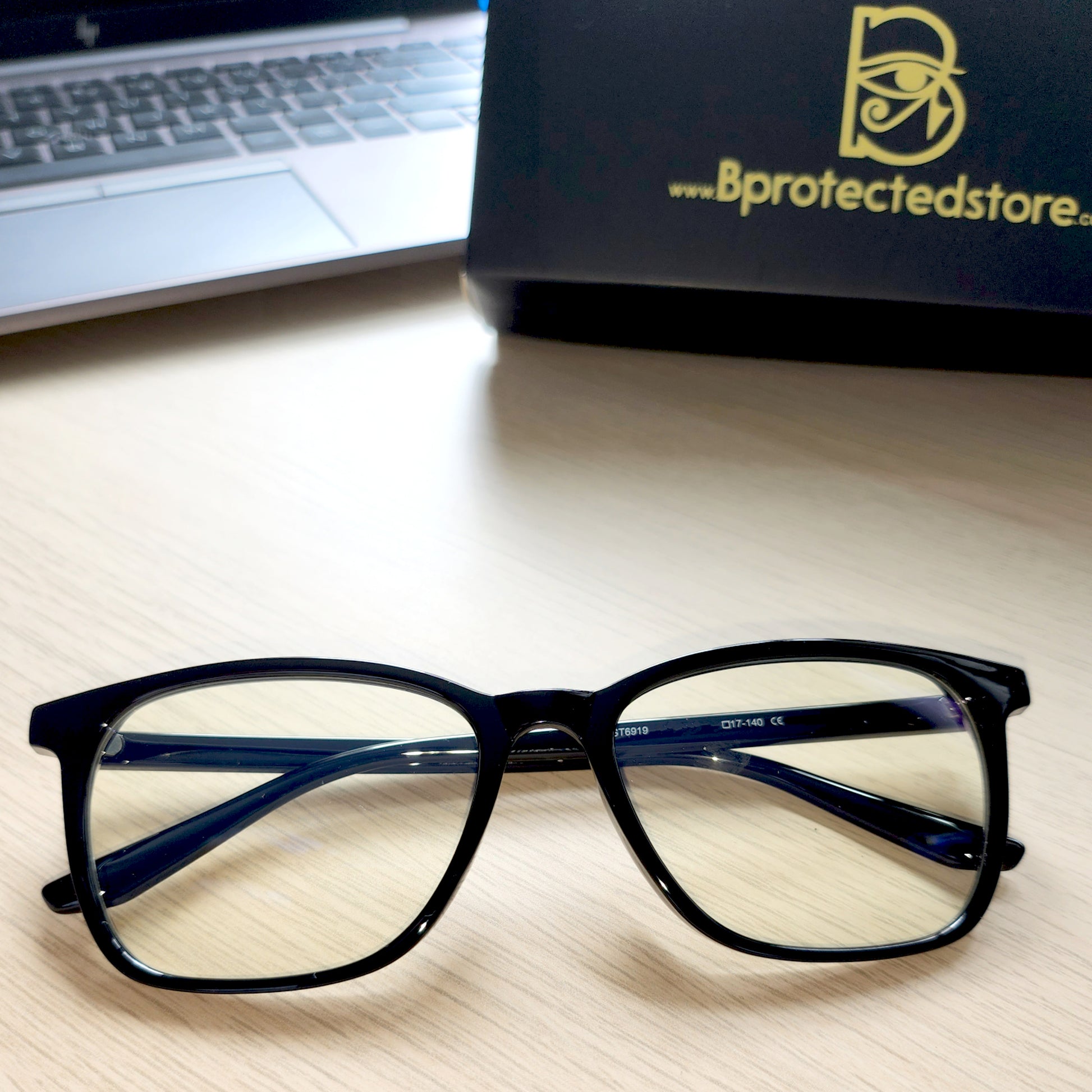 Bprotectedstore BproAB Glossy Black Blue Light Glasses -Lifestyle