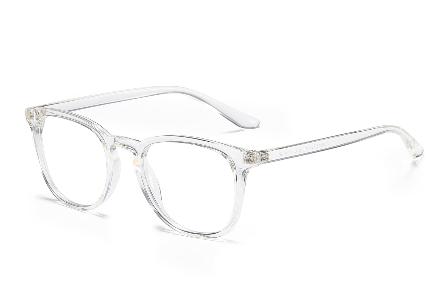 Bprotectedstore BproAB Transparent Frame Blue Light Blocking Glasses - Stylish Eye Protection-Side
