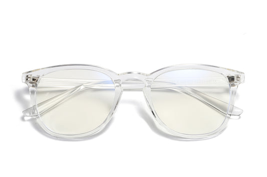 Bprotectedstore BproAB Transparent Frame Blue Light Blocking Glasses - Stylish Eye Protection-facing