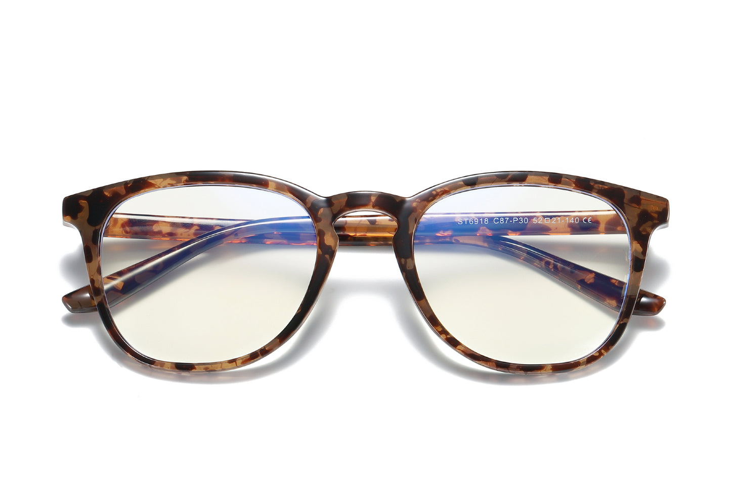 BprotectedstoreCaiLightTortoiseComputerGlasses-StylishComfortforWorkandPlay-Front