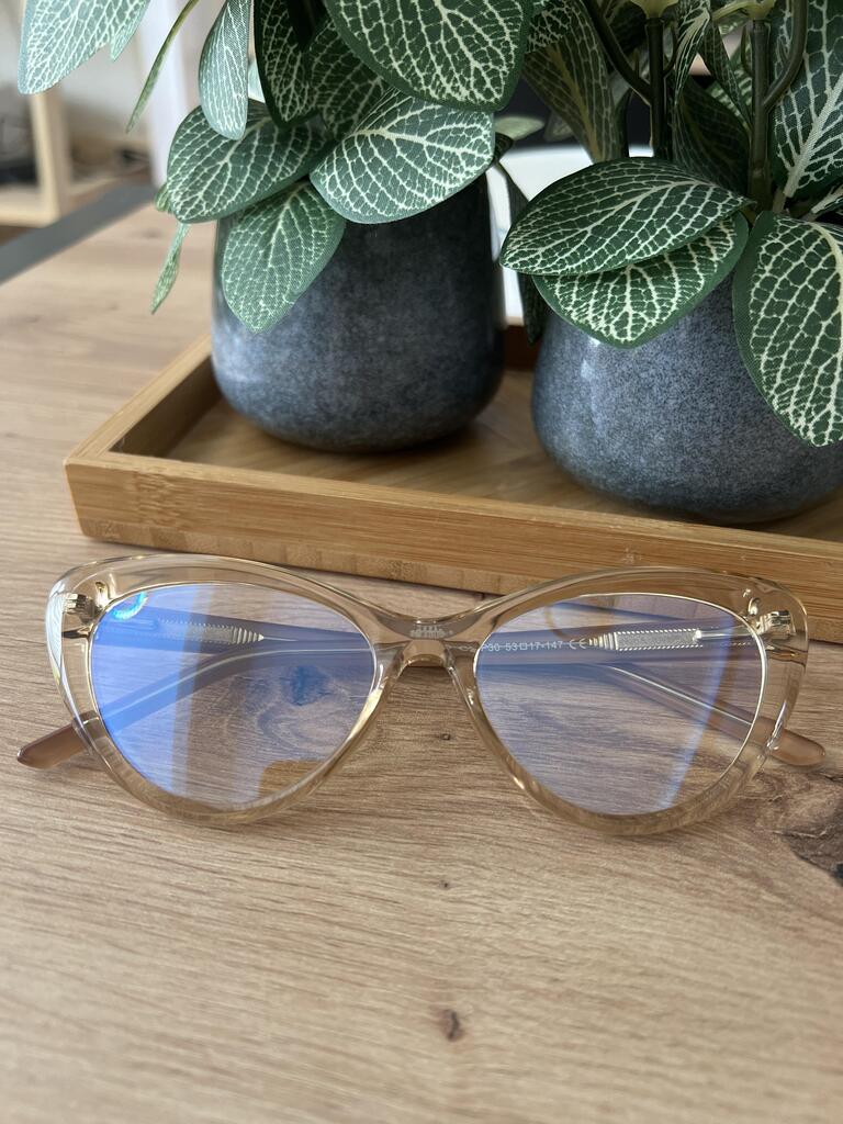 Bprotectedstore Cleo Cat Eye Blue Light Computer Glasses in Champaign - Lifestyle