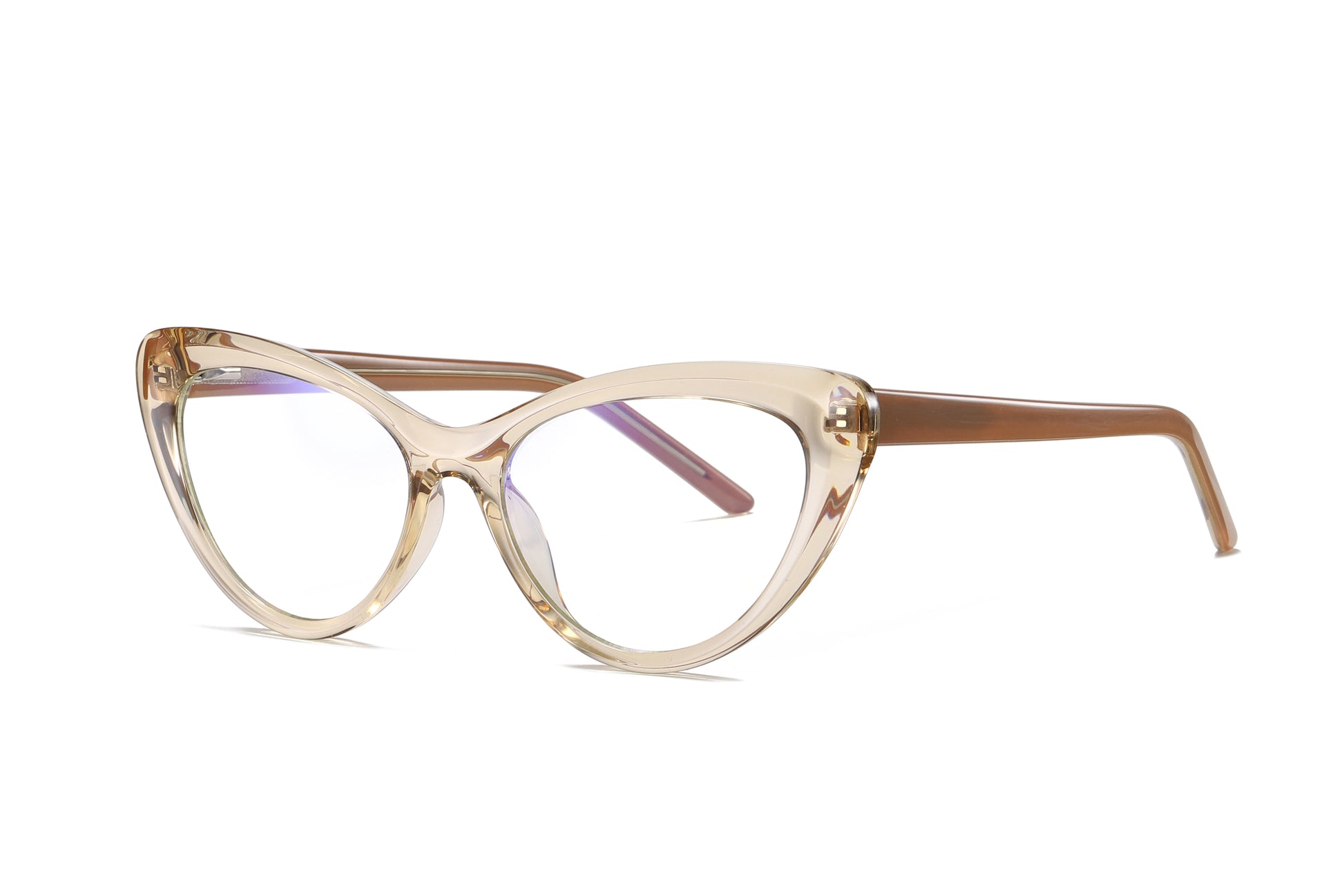 Bprotectedstore Cleo Cat Eye Blue Light Computer Glasses in Champaign - side
