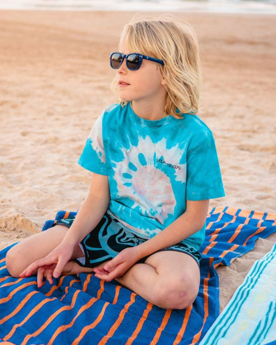 Bprotectedstore Flex Navy Blue Children Polarized Sunglasses - Stylish and Safe Eyewear for Children-Lifestyle