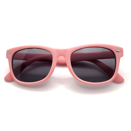 Bprotectedstore Flex Pink Children Polarized Sunglasses-Facing