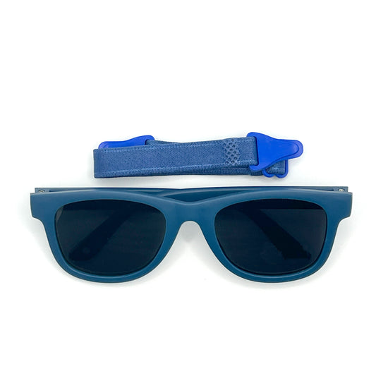 Bprotectedstore Mina Navy Blue Baby Polarized Sunglasses - Cute and Protective Eyewear-Facing