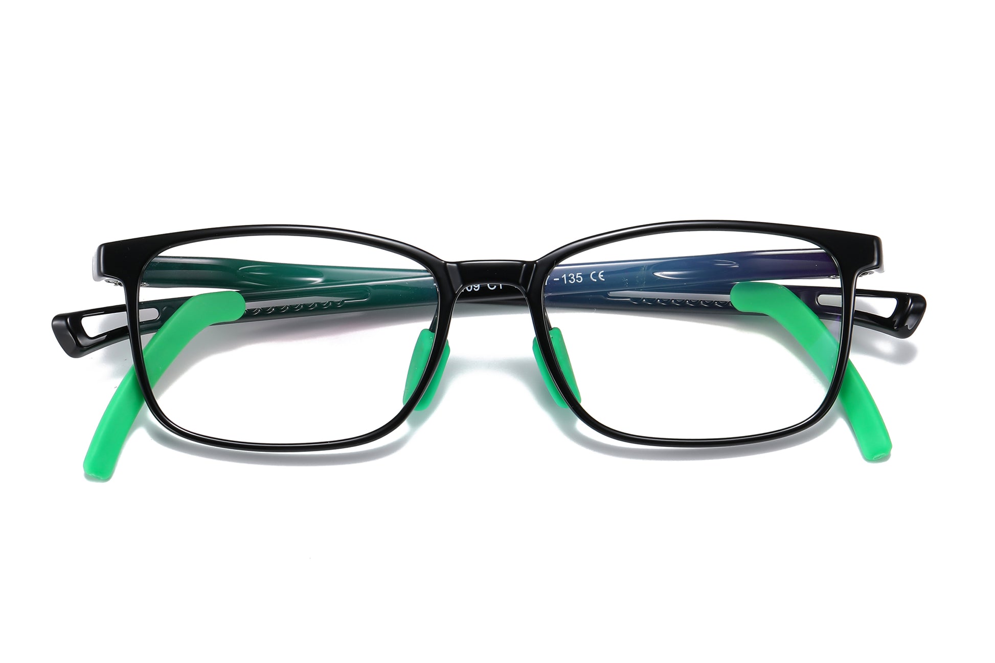 Bprotectedstore Noura Black Kids Blue Light Blocking Glasses_Facing