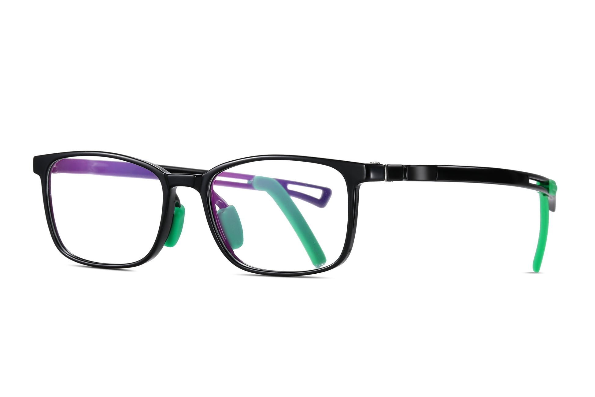 Bprotectedstore Noura Black Kids Blue Light Blocking Glasses_Side