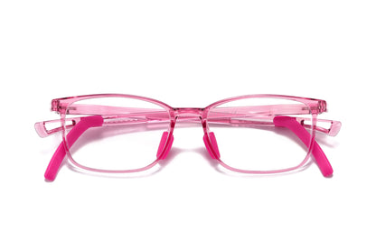 Bprotectedstore Noura Pink Kids Blue Light Blocking Glasses-Facing