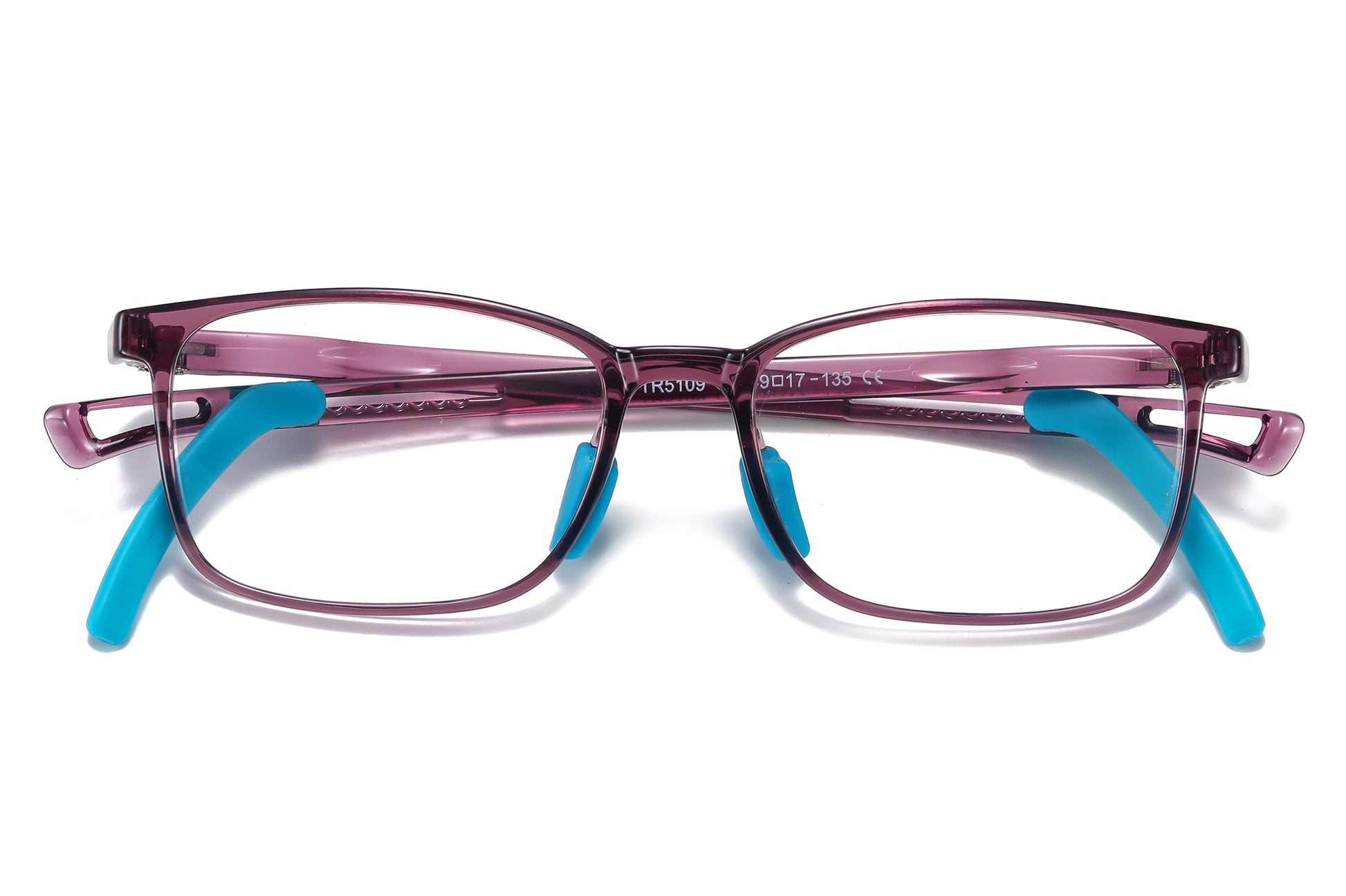 Bprotectedstore Noura Purple Children Blue Light Protection Glasses-Facing