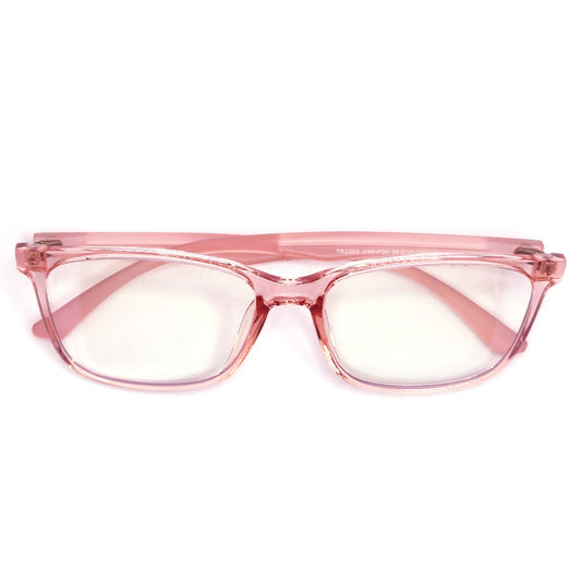 Rosetta - Blue Light glasses In a Stylish Transparent Pink Frame - Bprotectedstore